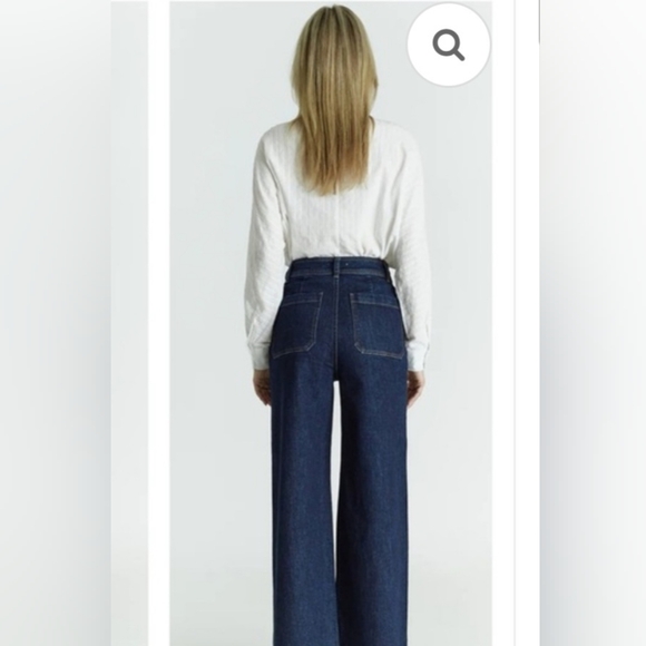Oat New York Denim - OAT New York High Waisted Flare Blue Women's Jeans